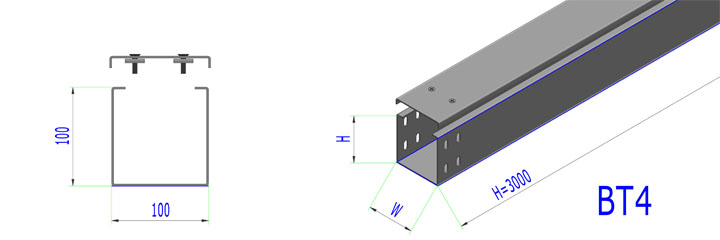 BT4-Кабель-тэвш-100X100 үйлдвэрийн